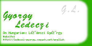 gyorgy ledeczi business card